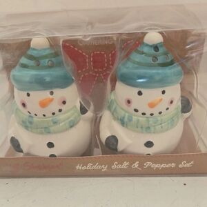 Godinger Snowman Salt And Perper Shaher